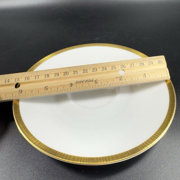 Rosenthal Germany 3680 White Gold Band Black Lines Tea Cup And Saucer Set 2 - Picture 14 of 16